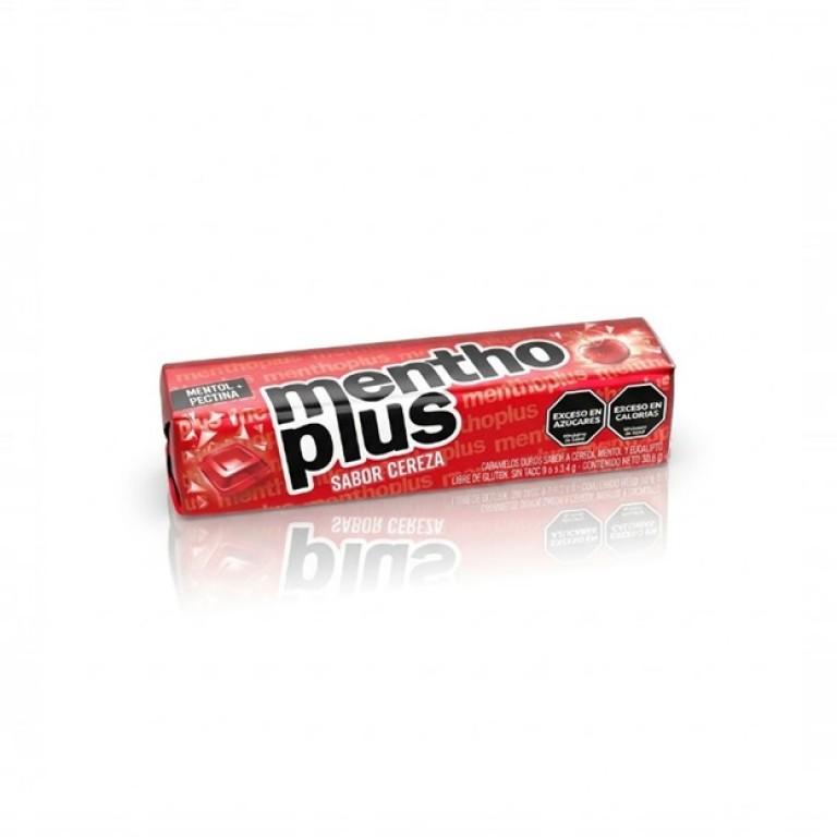 Caramelo Duro de Cereza (30.6g) MENTHO PLUS - Imagen 1