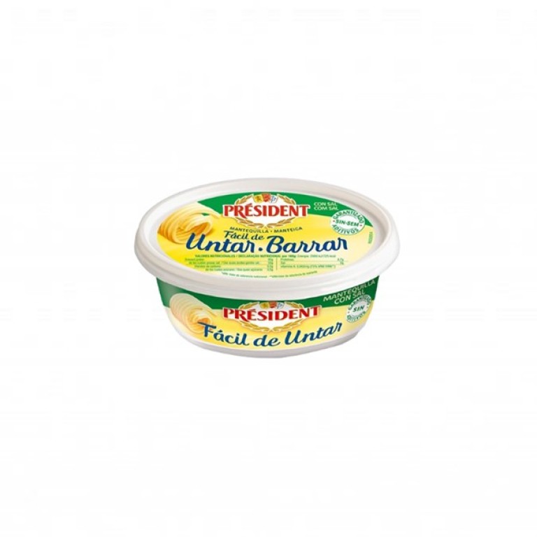 Barqueta Oval de Mantequilla con Sal (250g) PRESIDENT - Imagen 1
