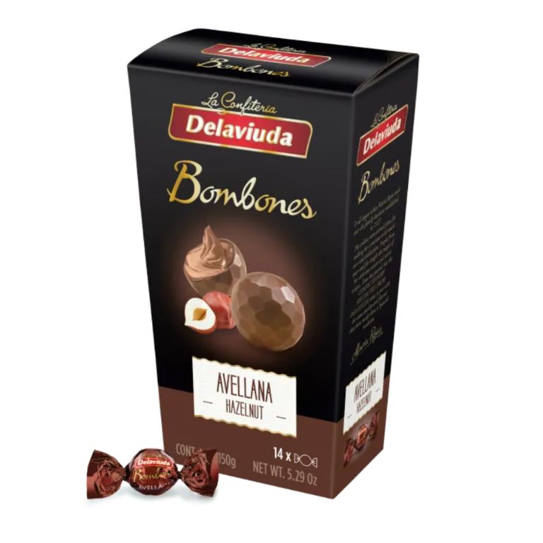 Bombones de Chocolate y Avellanas (150 g) Delaviuda - Imagen 1