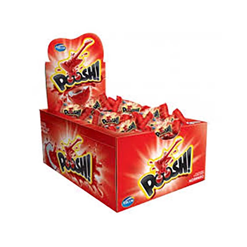 Poosh Chicle Fresa Display 160g (40 ud x 4g) Arcor - Imagen 1