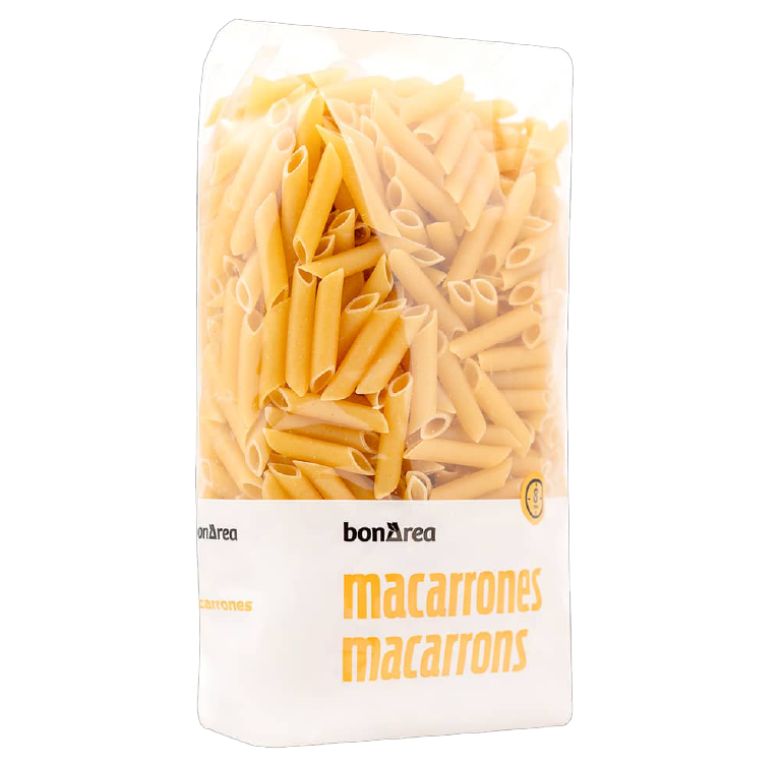 PASTA MACARRON PLUMA BONAREA 500 GRS - Imagen 1