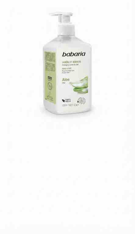 Jabón Líquido de Manos Aloe Vera (500ml) BABARIA - Imagen 1
