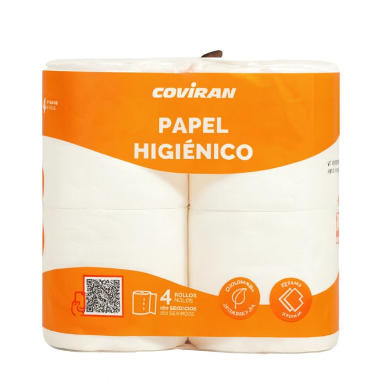 Papel Higiénico (4u) COVIRAN - Imagen 1