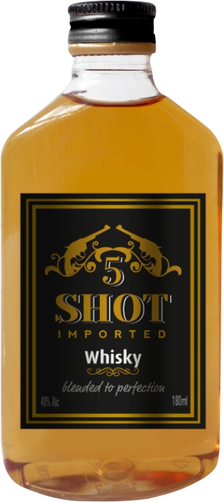 Whisky 5 SHOT (180 ml) - Imagen 1