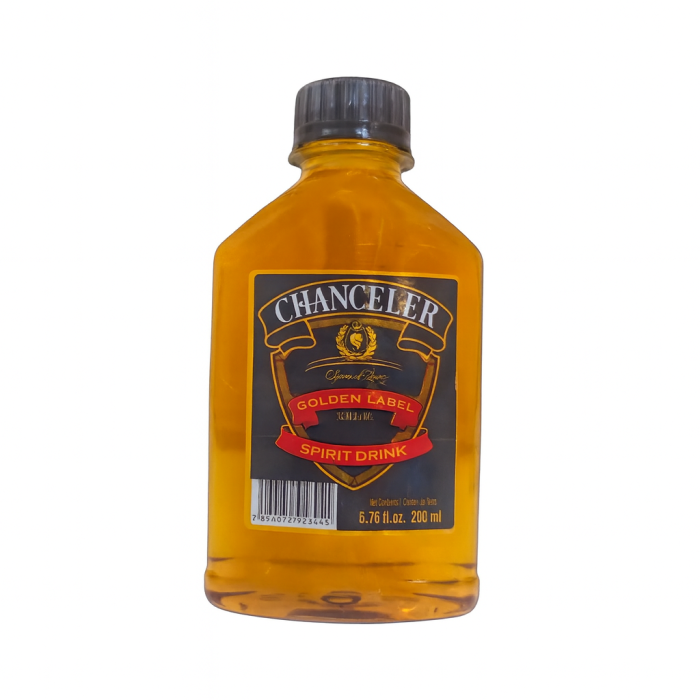 AGUARDIENTE COMPUESTO CON MALTA WHISKY CHANCELER 200 ML (PET - Imagen 1