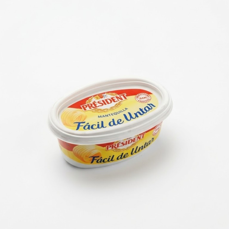 Barqueta Oval de Mantequilla sin Sal (250g) PRESIDENT - Imagen 1