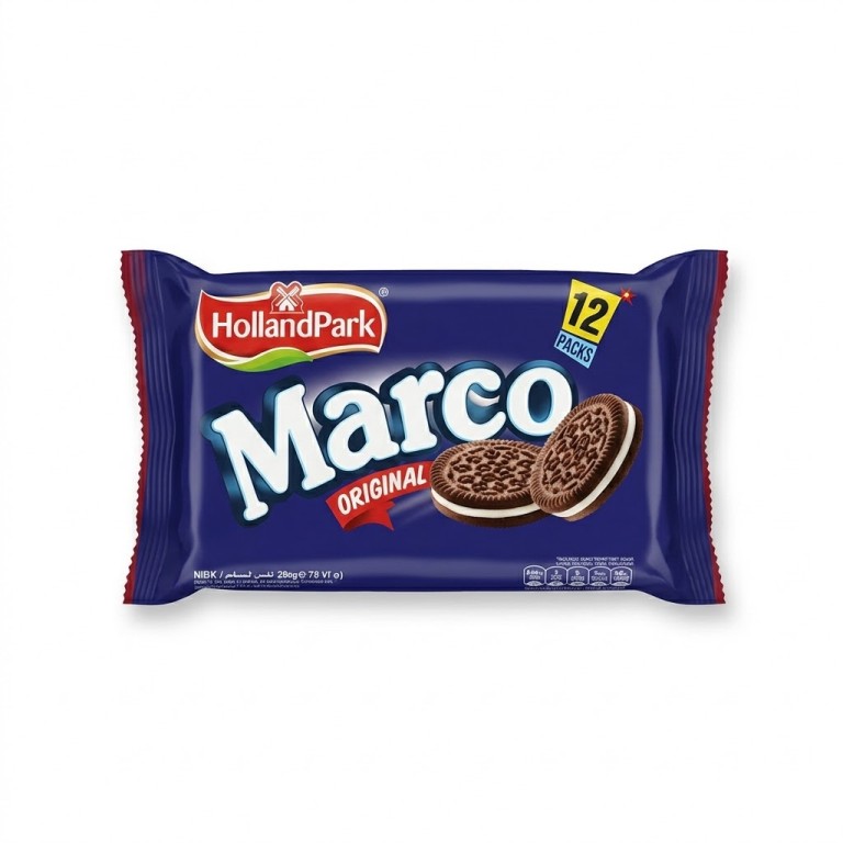 Galletas con Crema de Vainilla Marco (12u x 30g) HOLLANDPARK - Imagen 1