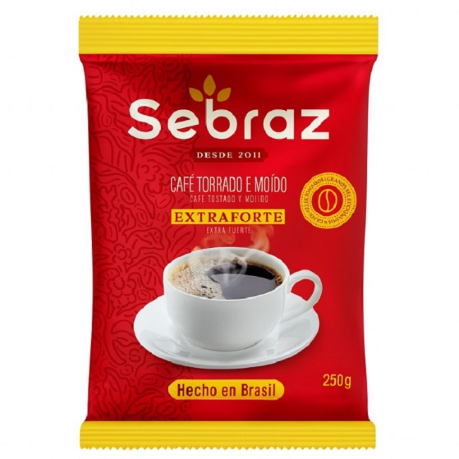 Café Tostado Extra Fuerte (250g) SEBRAZ - Imagen 1