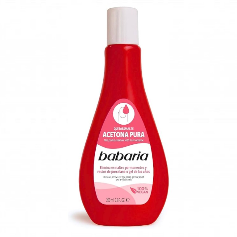 Quitaesmalte Acetona Pura (200ml) BABARIA - Imagen 1