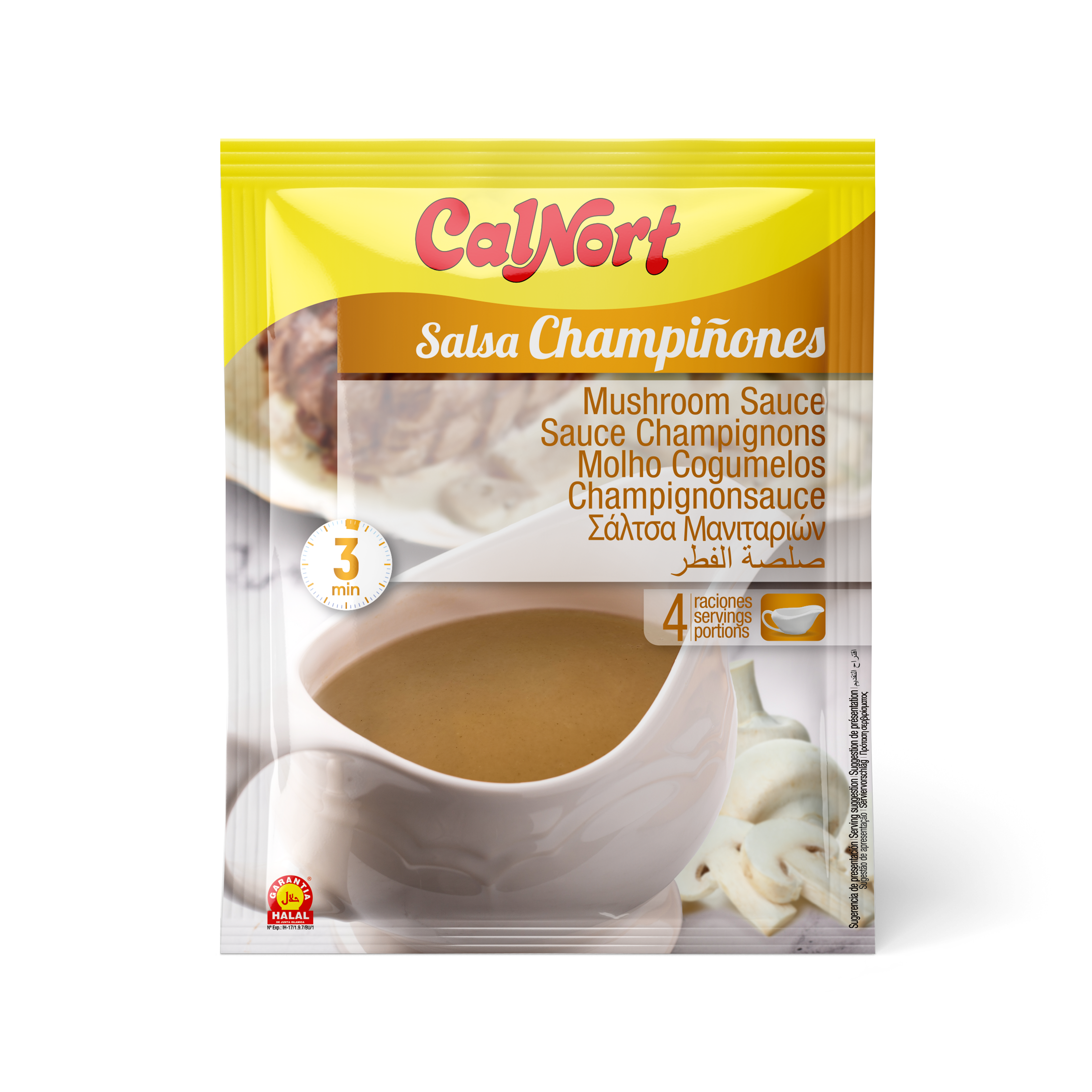 Salsa Champiñones 30g Calnort - Imagen 1