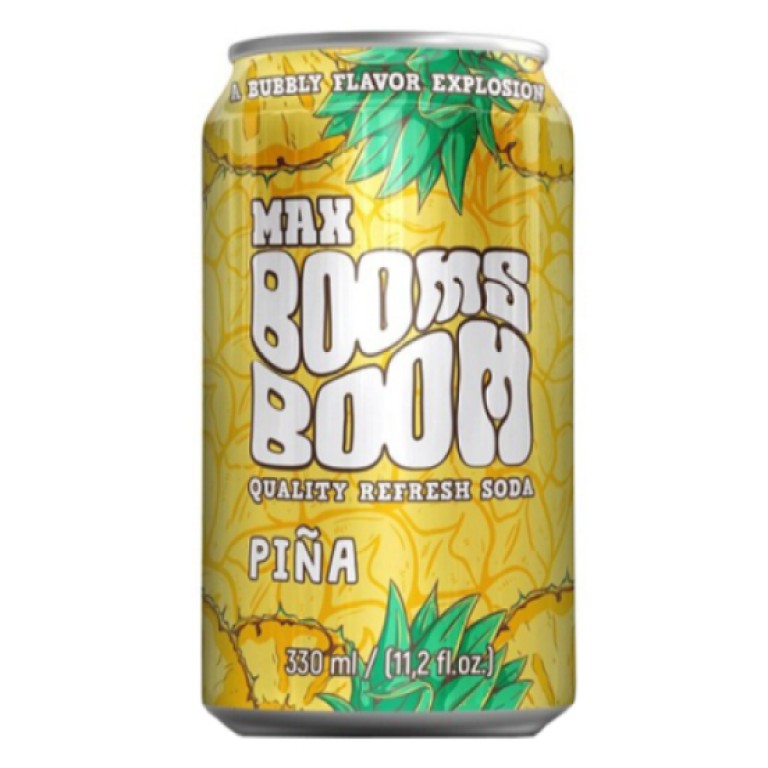 Refresco de Piña en Lata (33cl) MAX BOOMS BOOM - Imagen 1