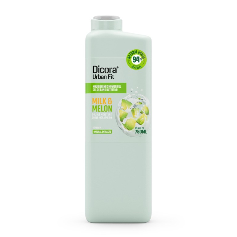 Gel de Baño con Vitamina A, Leche y Melón (750ml) DICORA UF - Imagen 1